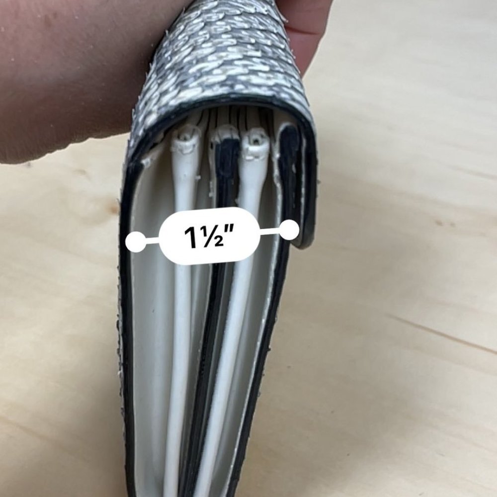 Python Snakeskin Clutch - image 8